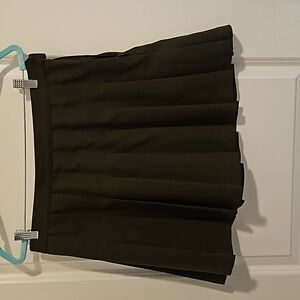 LA Apparel pleated skirt - olive